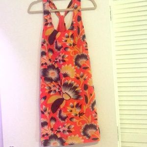 JCrew printed floral tank dress